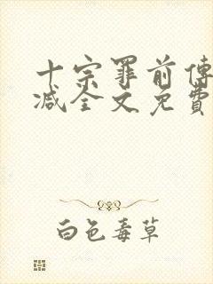 十宗罪前传无删减全文免费阅读