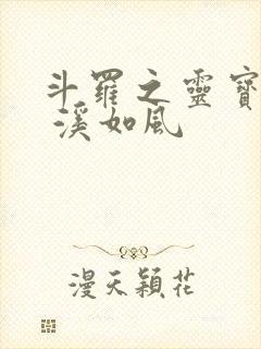 斗罗之灵宝斗罗 溪如风封面