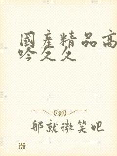 国产精品高潮呻吟久久封面