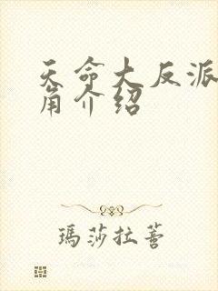 天命大反派女主角介绍