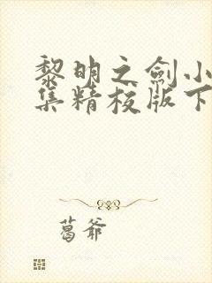 黎明之剑小说全集精校版下载