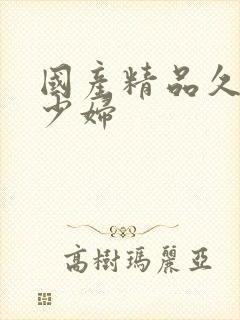 国产精品久久久少妇