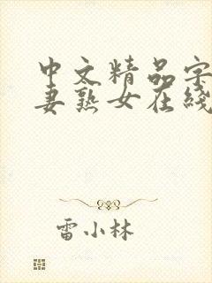 中文精品字幕人妻熟女在线