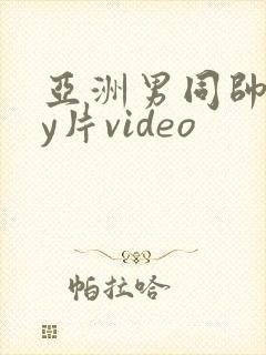 亚洲男同帅gay片video