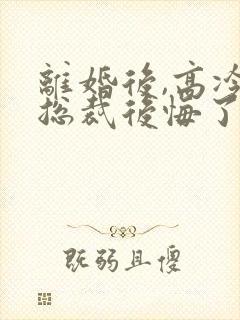 离婚后,高冷女总裁后悔了