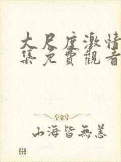 大尺度激情戏选集免费观看封面