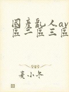 国产乱人av一区二区三区