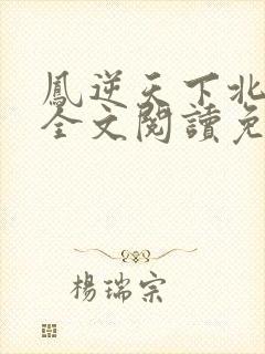 凤逆天下北月篇全文阅读免费封面