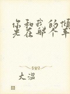 你和我的倾城时光在哪个平台播出