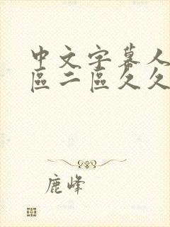 中文字幕人妻一区二区久久封面