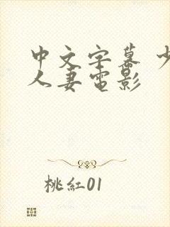 中文字幕 少妇人妻电影