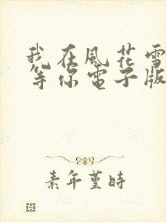 我在风花雪月里等你电子版
