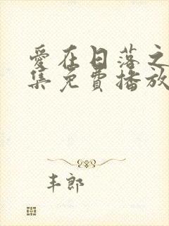 爱在日落之前全集免费播放