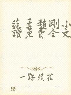 苏柔赵刚小说阅读免费全文