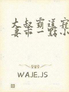 大叔霸道宠小甜妻乖一点小说