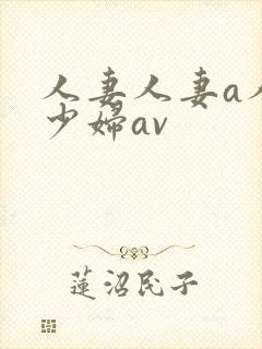 人妻人妻a人妻少妇av