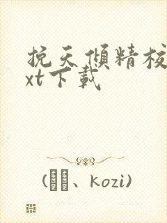 挽天倾精校版txt下载