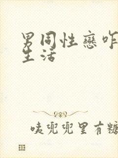 男同性恋咋过性生活