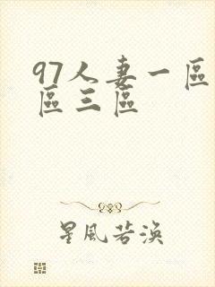 97人妻一区二区三区