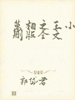 万相之王小说未删版全文