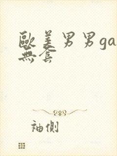 欧美男男gay无套