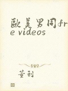 欧美男同free videos