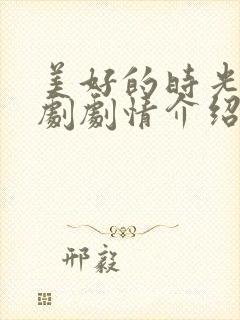 美好的时光电视剧剧情介绍封面