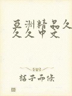 亚洲精品久久久久久中文