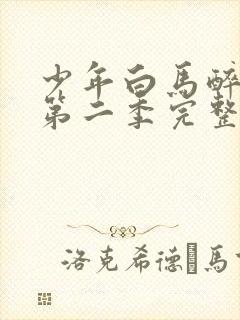 少年白马醉春风第二季完整版20集