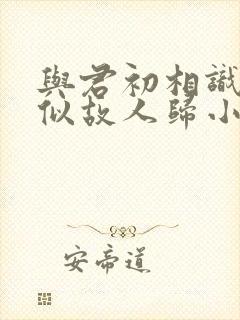 与君初相识,恰似故人归小说