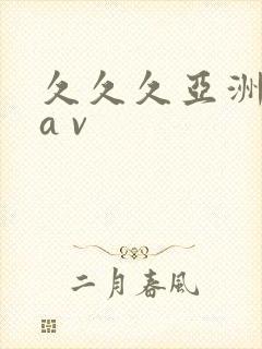 久久久亚洲精品a v封面