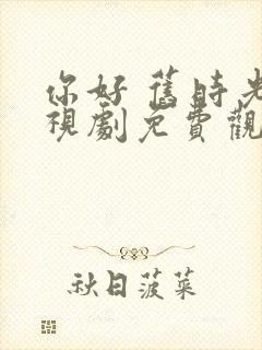 你好 旧时光电视剧免费观看