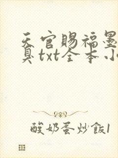 天官赐福墨香铜臭txt全本小说