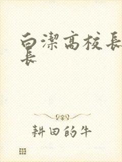 白洁高校长王局长