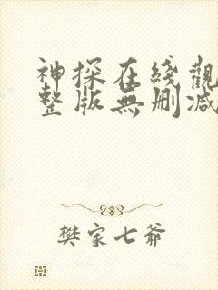 神探在线观看完整版无删减