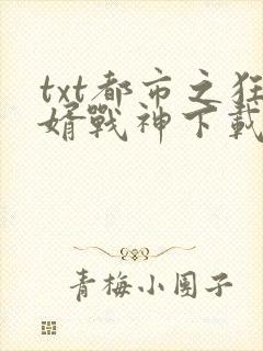 txt都市之狂婿战神下载