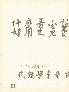 什么看小说软件好用又免费