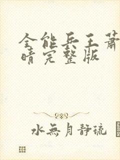 全能兵王萧晨苏晴完整版封面