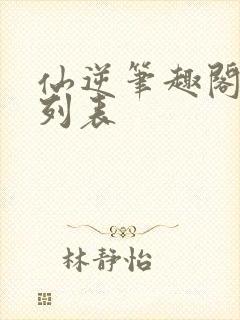 仙逆笔趣阁章节列表