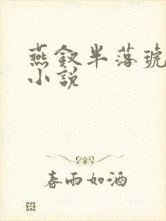 燕钗半落琥珀糖小说封面