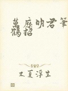 万历明君笔趣阁鹤招