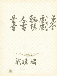 爱人韩剧免费观看电视剧全集完整