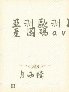 亚洲 欧洲 日产 国码 aⅴ