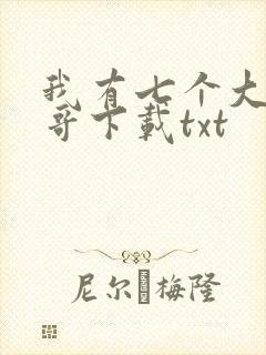 我有七个大佬哥哥下载txt