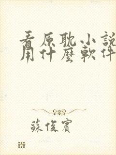 看原耽小说免费用什么软件