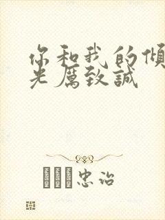 你和我的倾城时光厉致诚封面