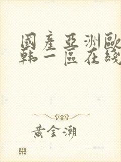 国产亚洲欧美日韩一区在线