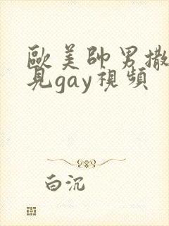 欧美帅男撒尿可见gay视频