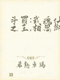 斗罗:武魂仙品之王,相思断肠封面