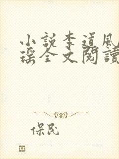 小说李道风江雪瑶全文阅读封面